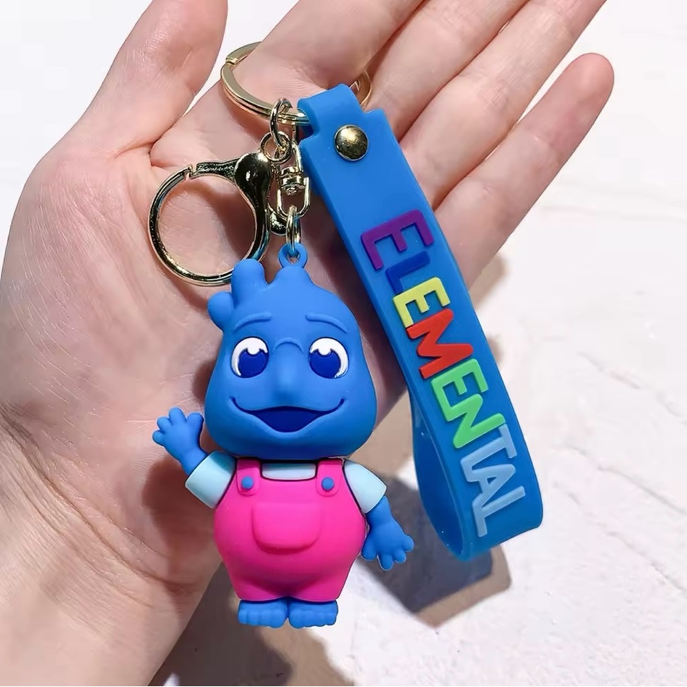 Elemental “wave” keychain